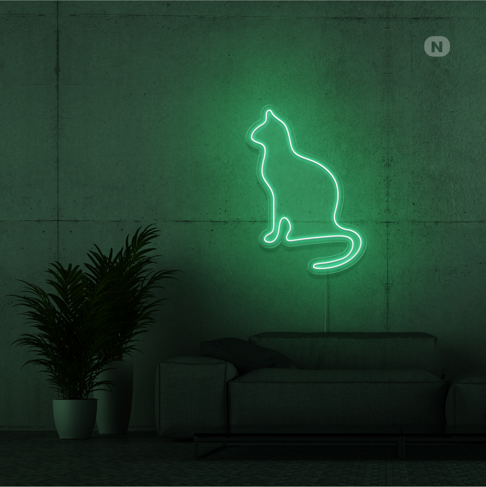 Neonskilt Katt