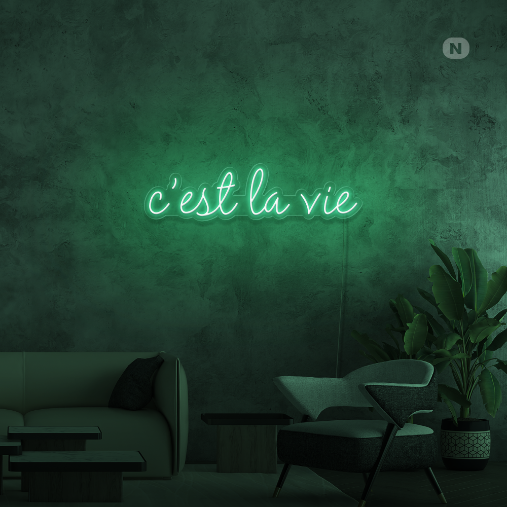 Neonskilt cestlavie