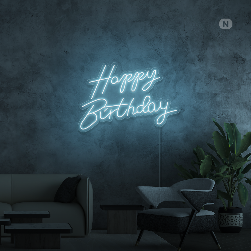 Neonskilt Happy Birthday