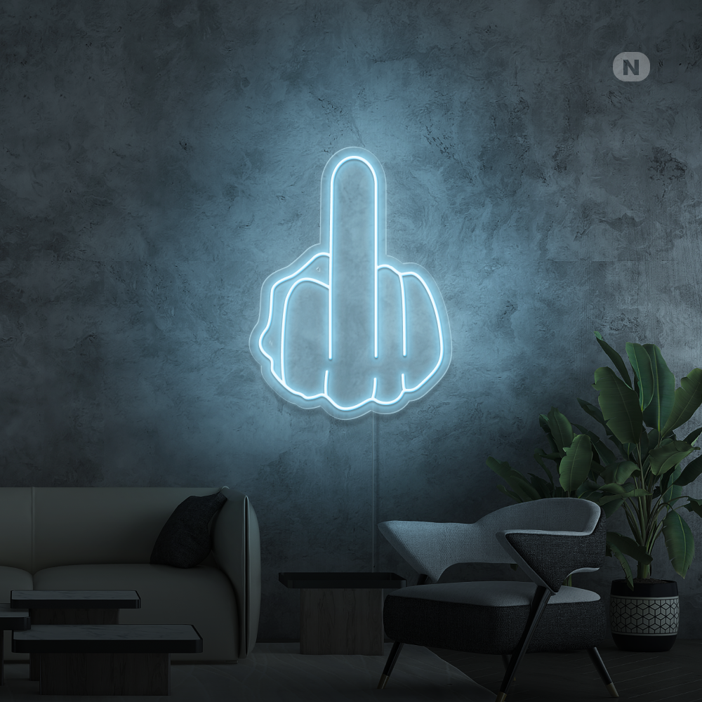 Neonskilt Langfingeren