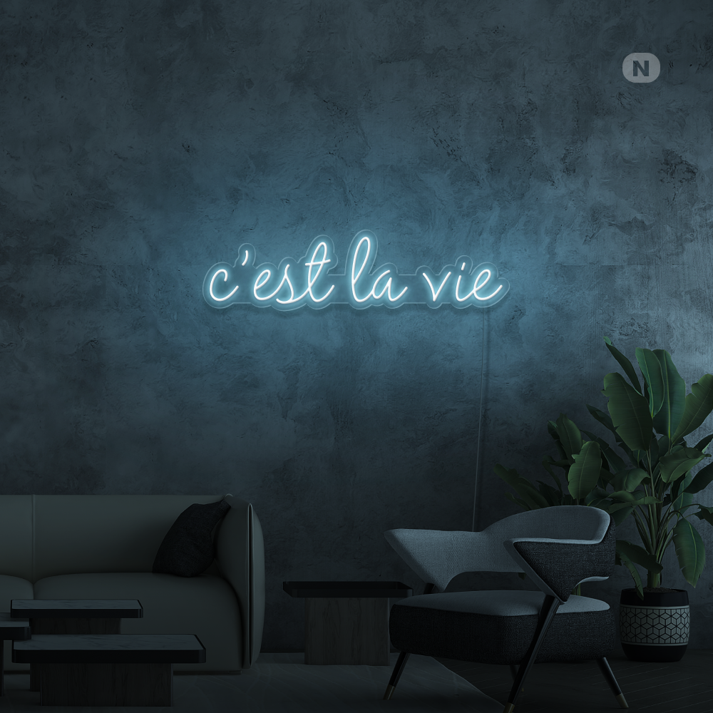Neonskilt cestlavie