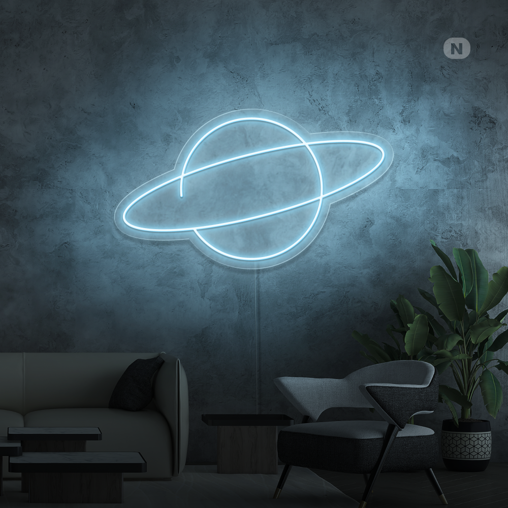 Neonskilt Planeten