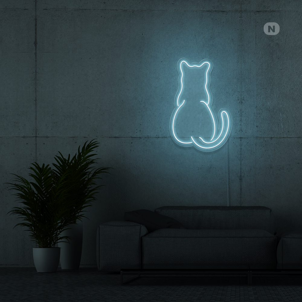 Neonskilt Katt