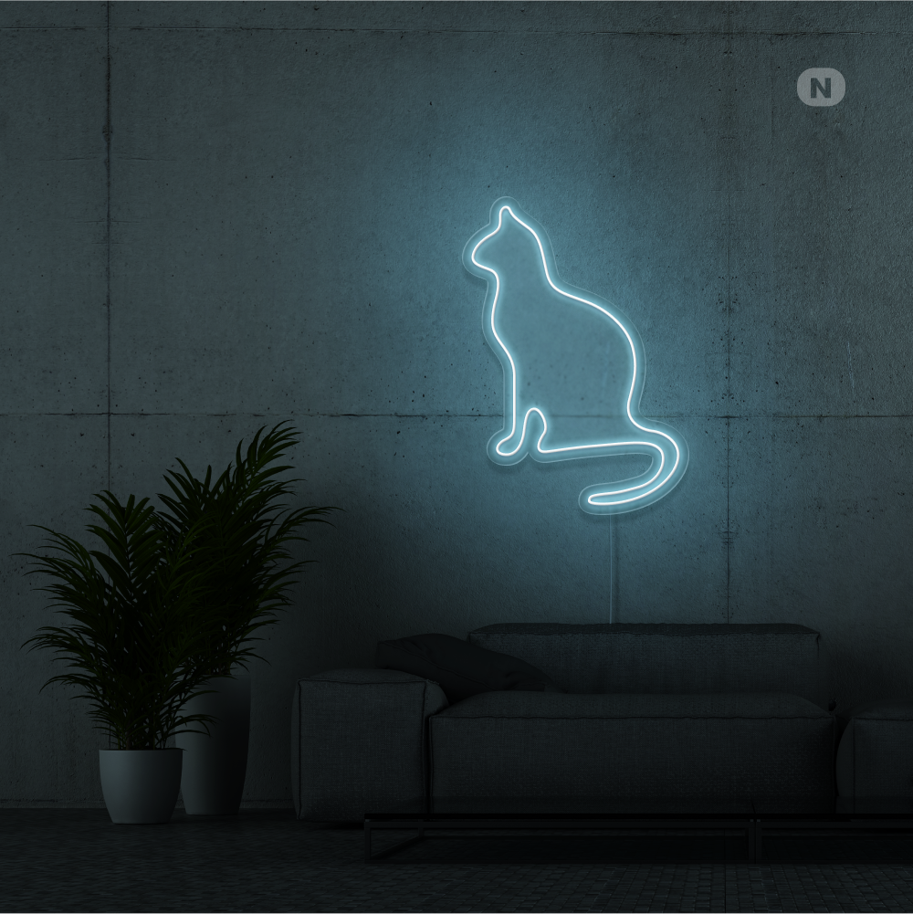 Neonskilt Katt