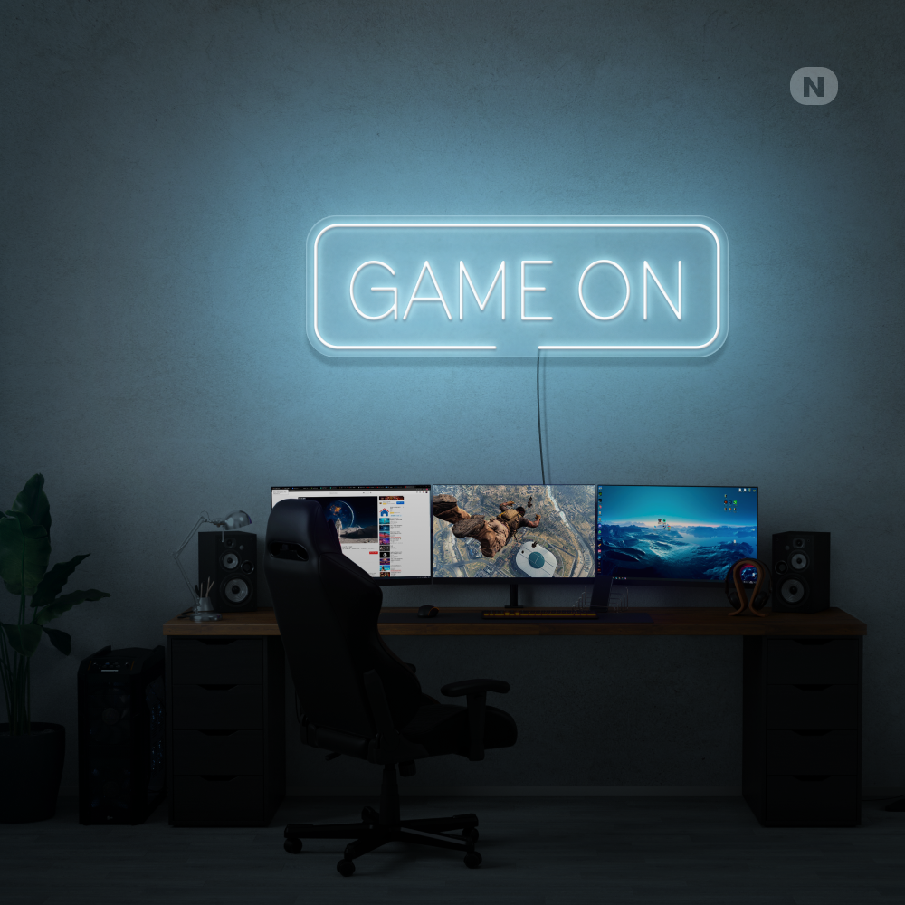 Neonskilt Game On