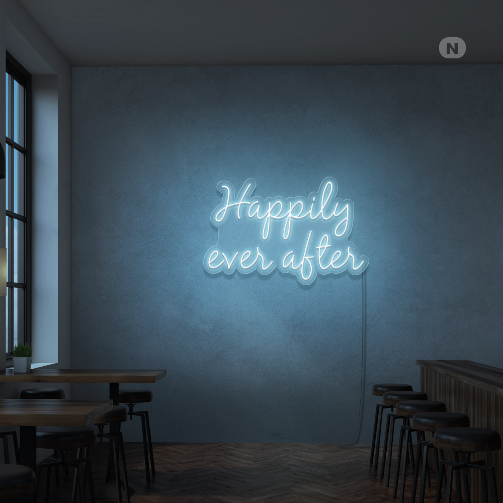 Neonskilt Happily ever after