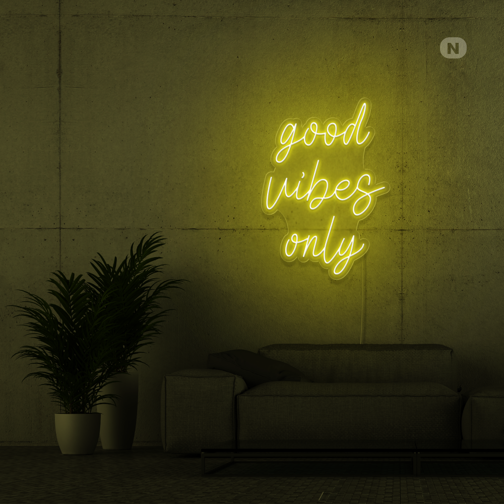 Neonskilt Good Vibes Only