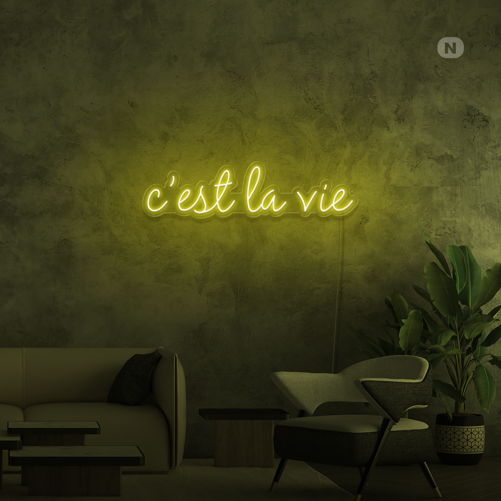 Neonskilt cestlavie