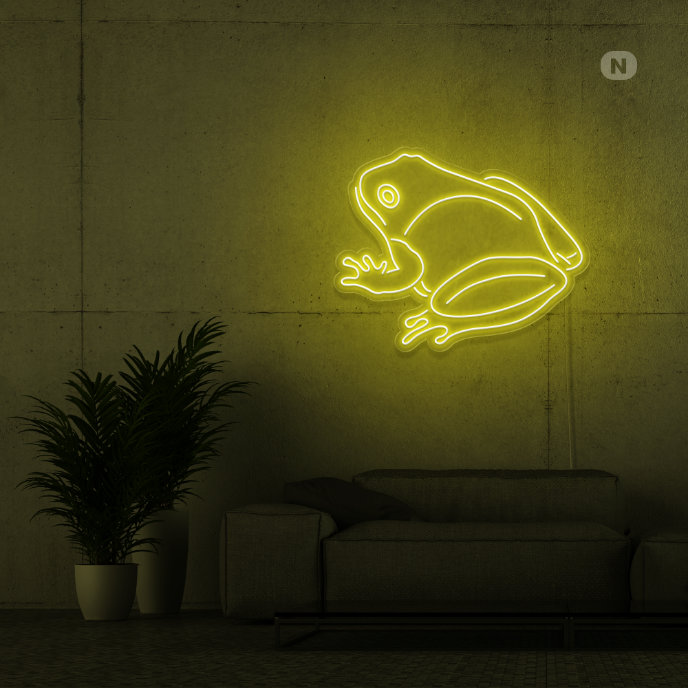 Neonskilt Frosk