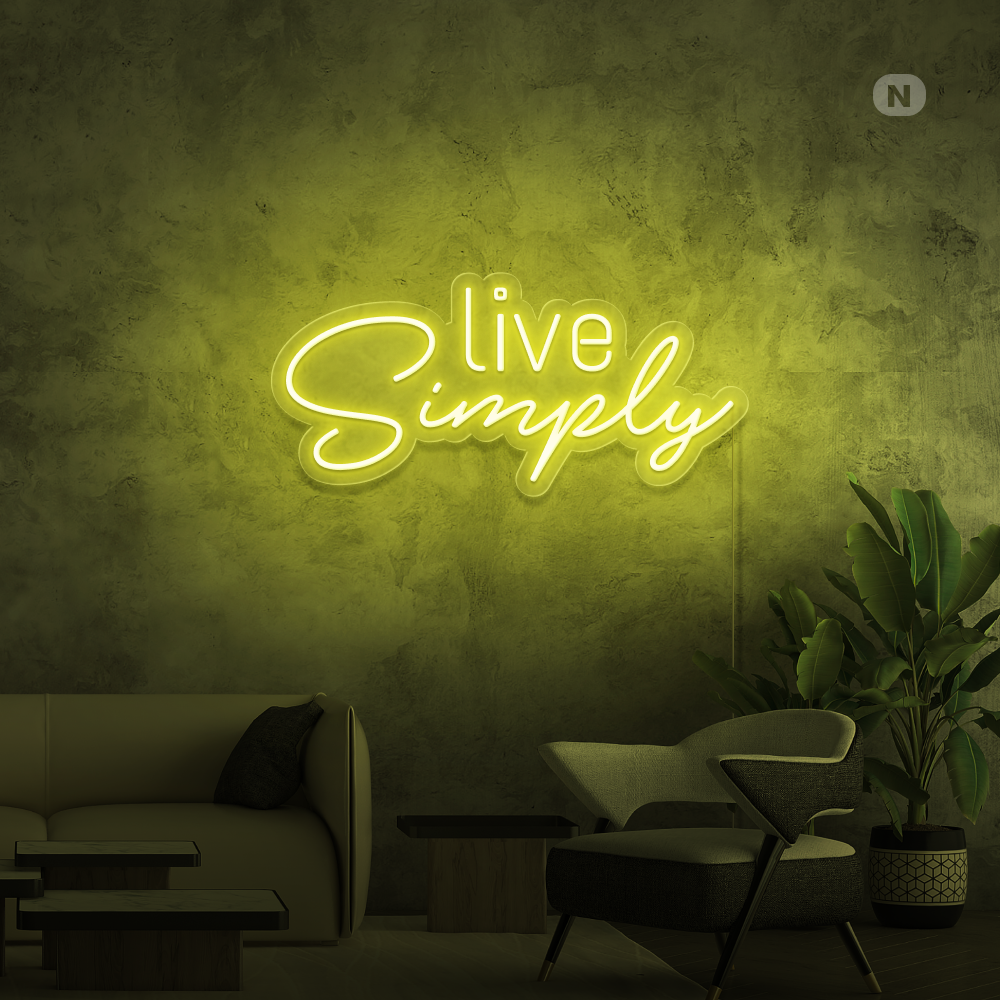 Neonskilt Live Simply
