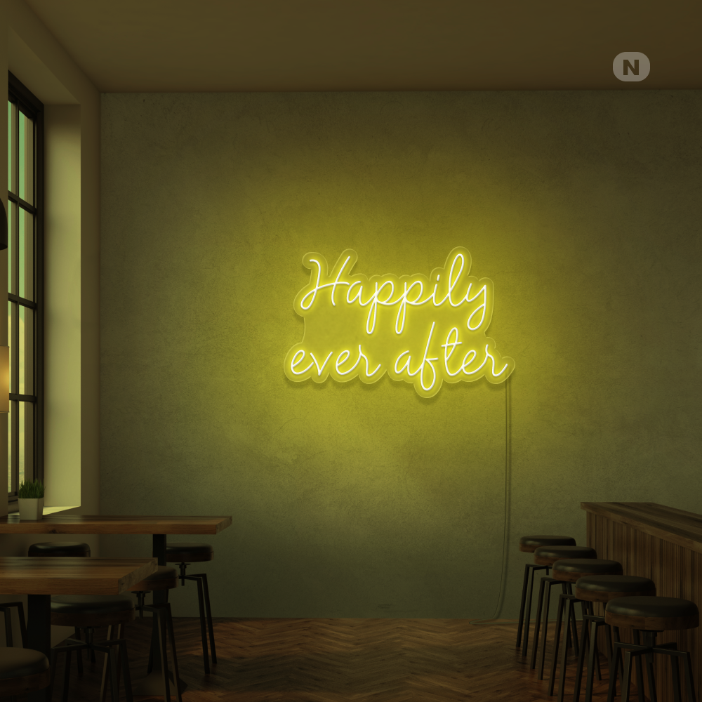 Neonskilt Happily ever after