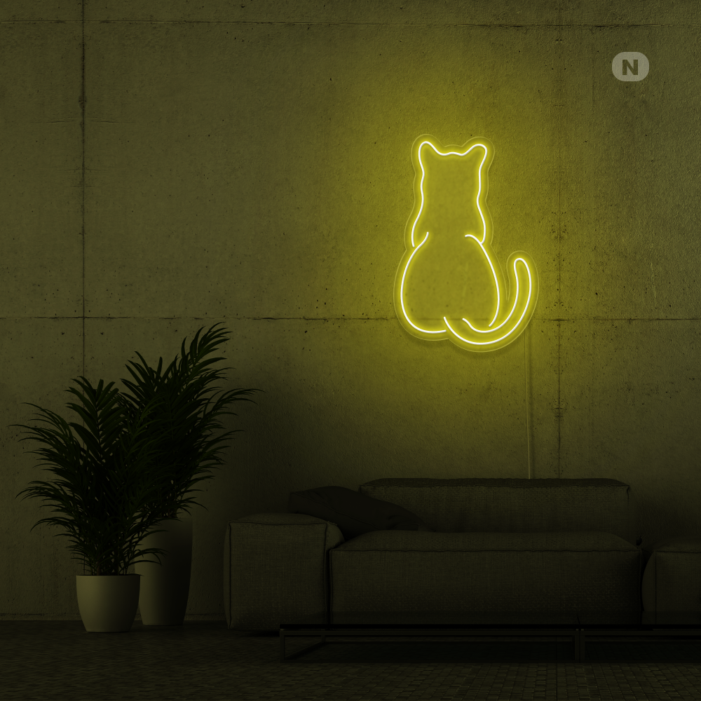 Neonskilt Katt