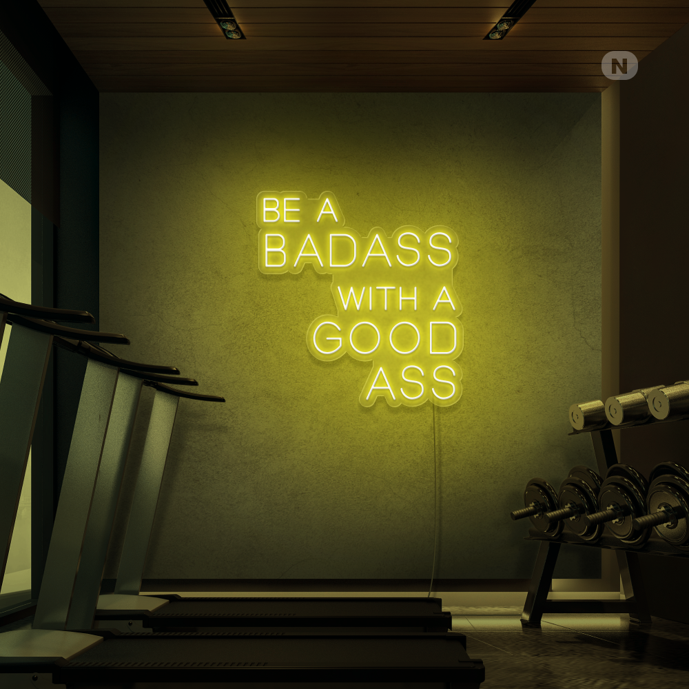 Neonskilt Gym Quote