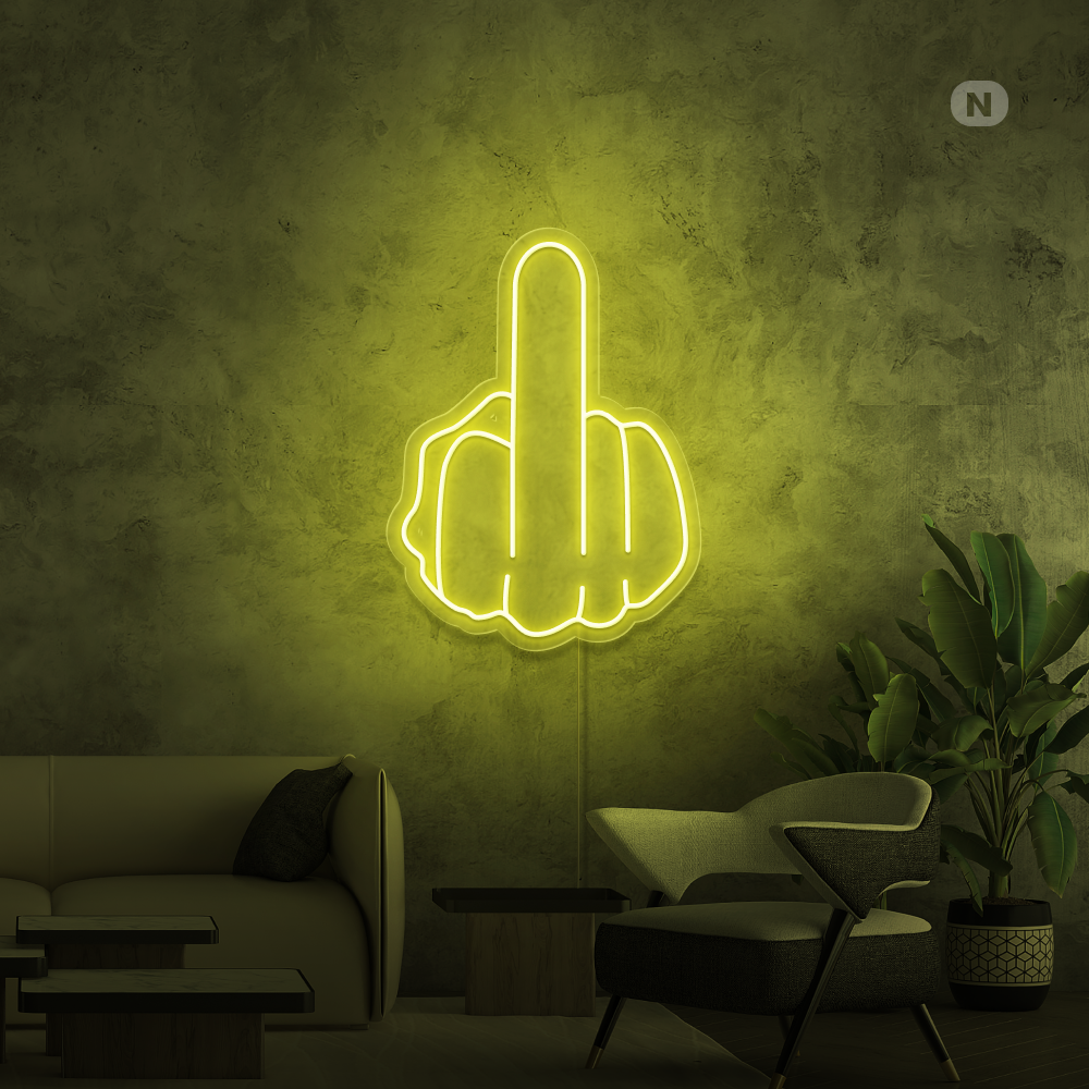 Neonskilt Langfingeren