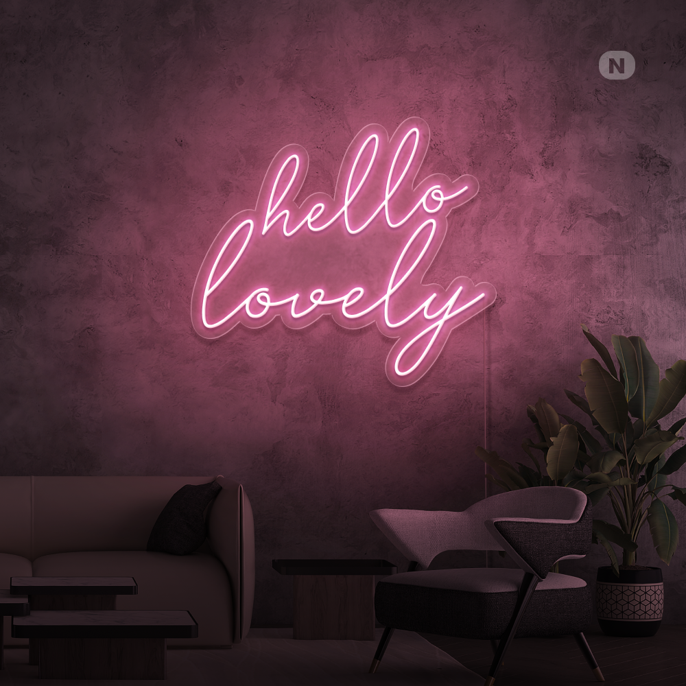 Neonskilt Hello Lovely