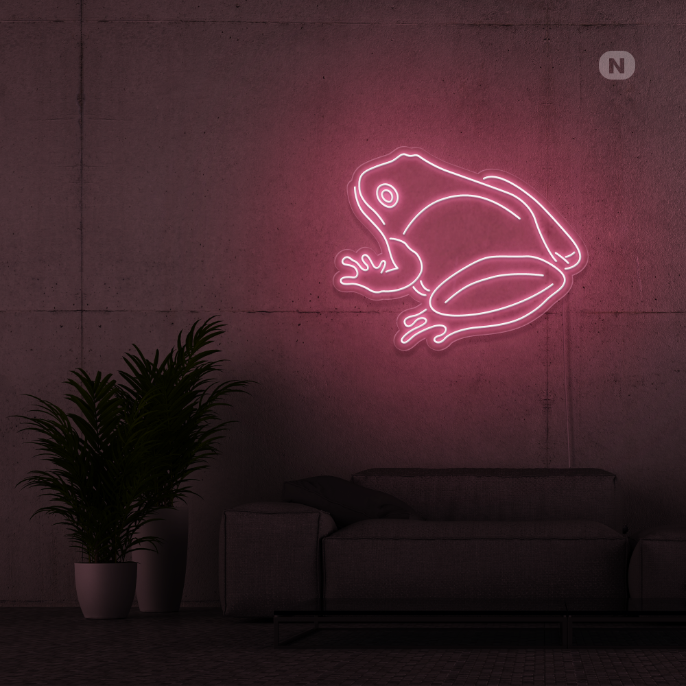 Neonskilt Frosk