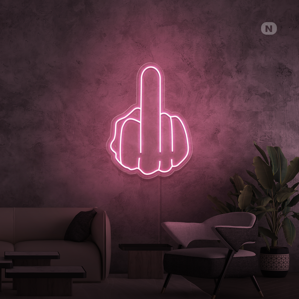 Neonskilt Langfingeren