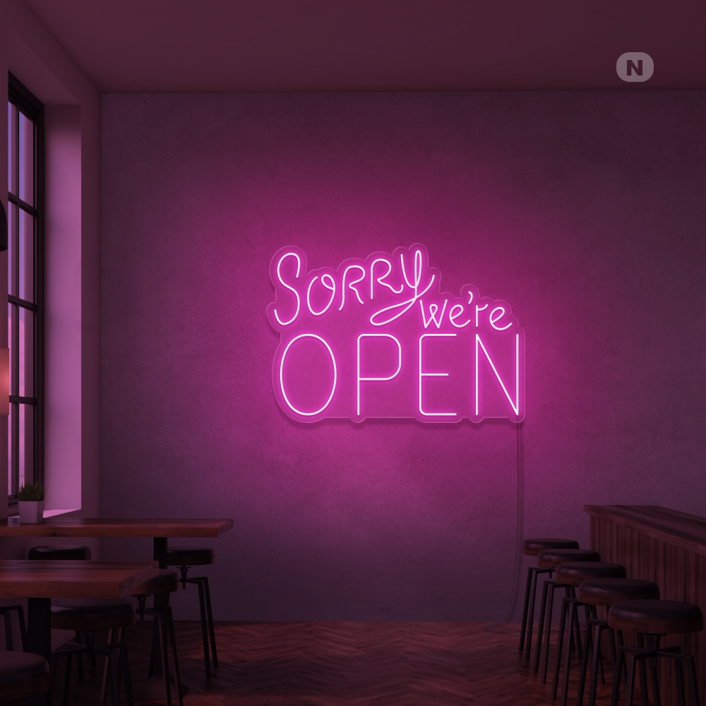Neonskilt Open