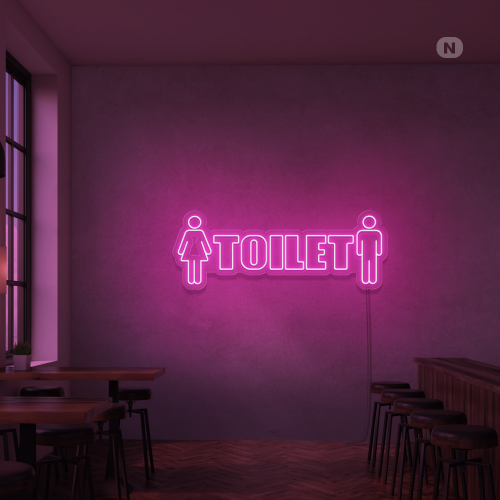 Neonskilt Toilet