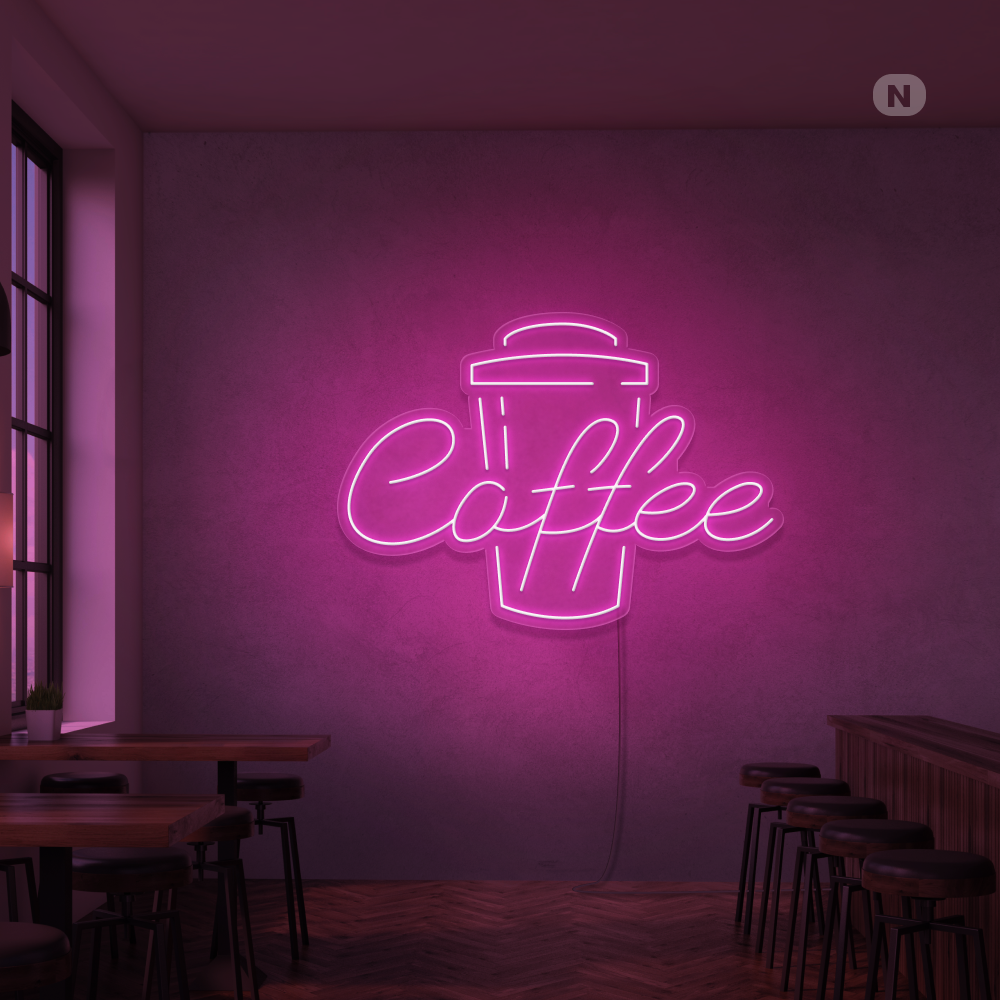Neonskilt Kaffe
