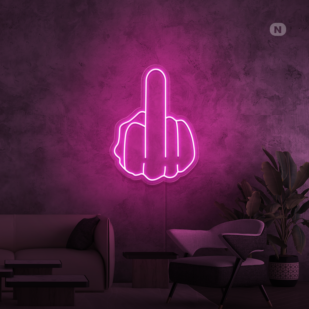 Neonskilt Langfingeren