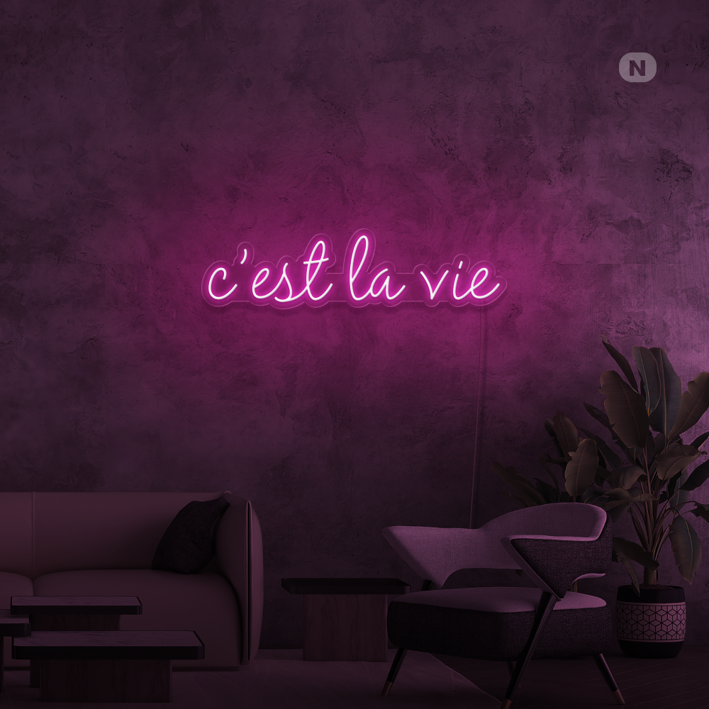 Neonskilt cestlavie