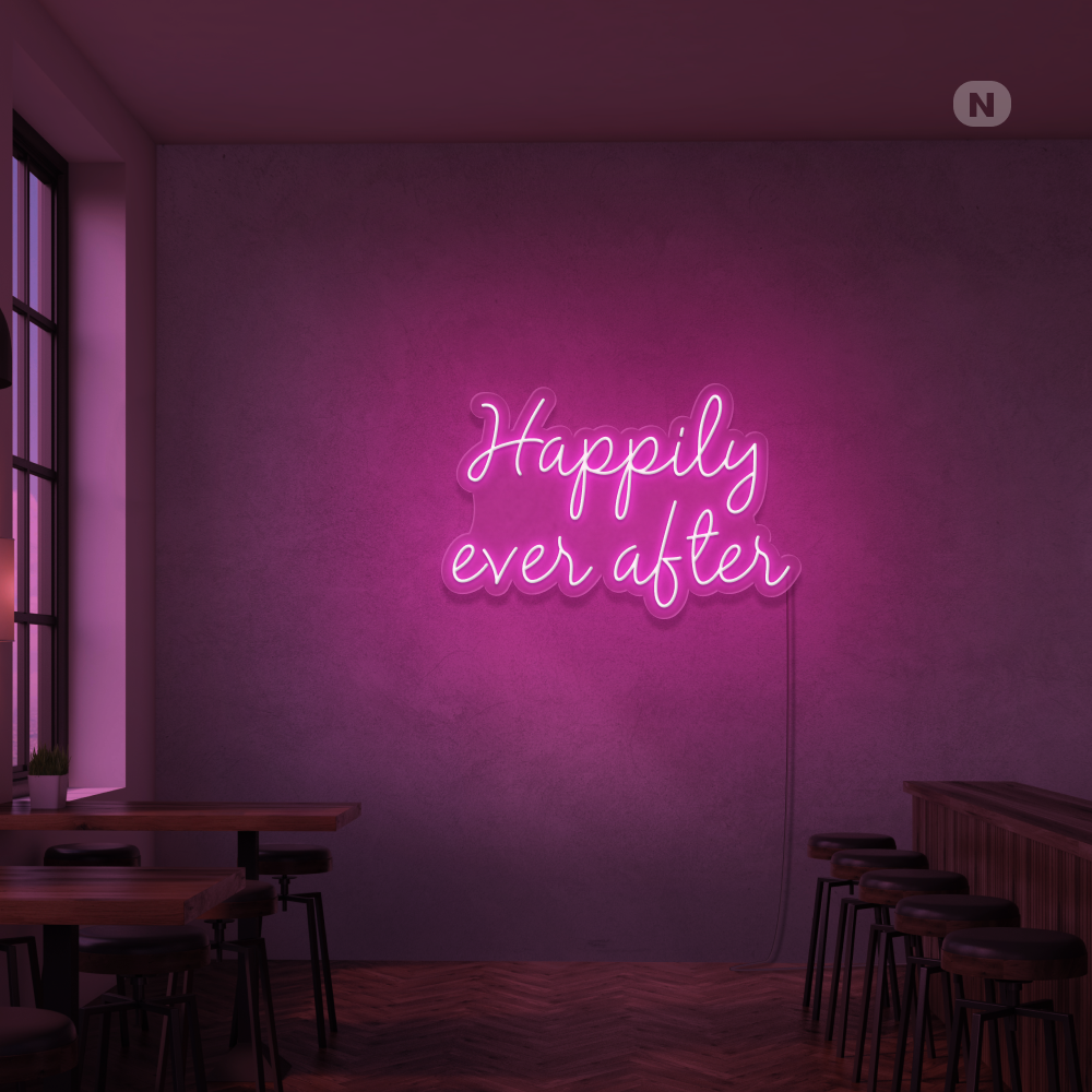 Neonskilt Happily ever after