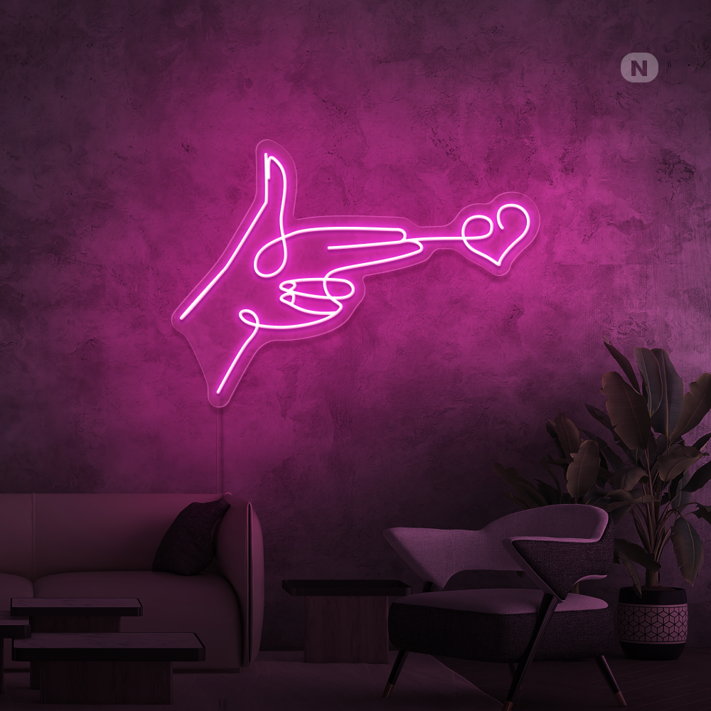 Neonskilt Lovestarget