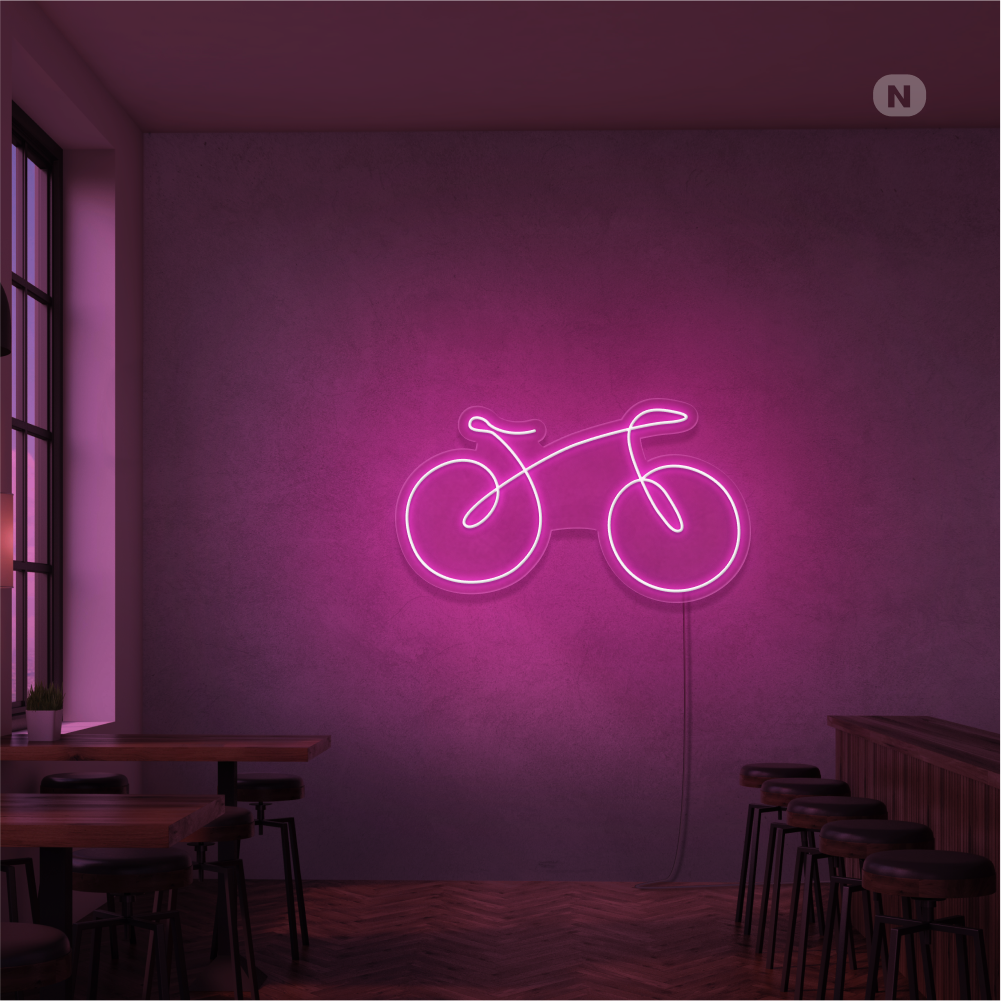 Neonskilt Sykkel
