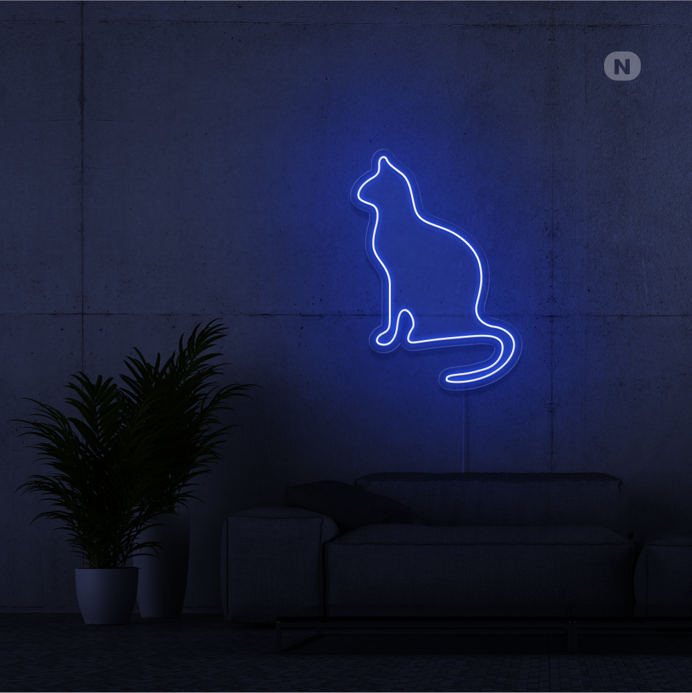 Neonskilt Katt