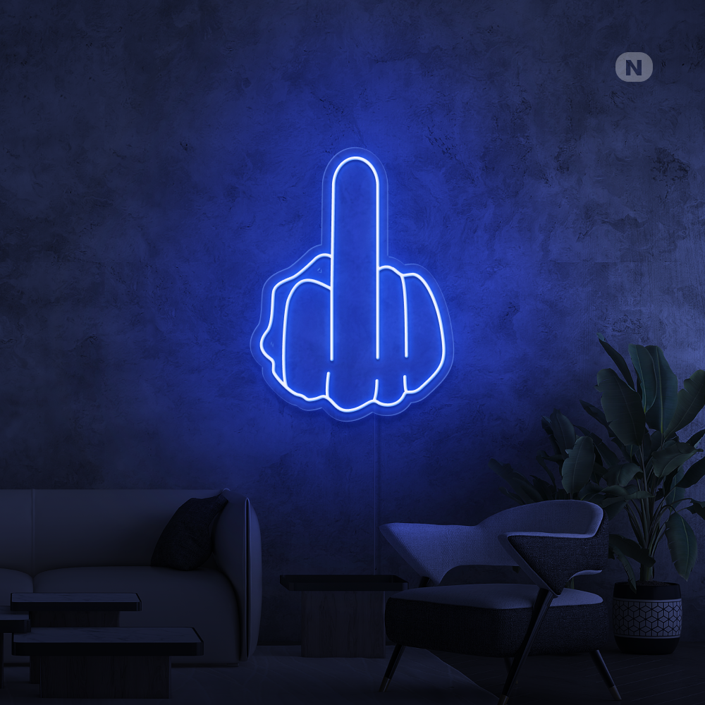 Neonskilt Langfingeren