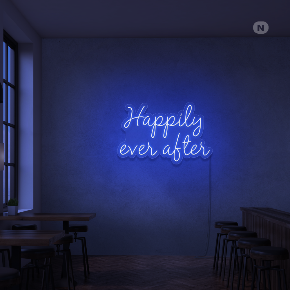 Neonskilt Happily ever after