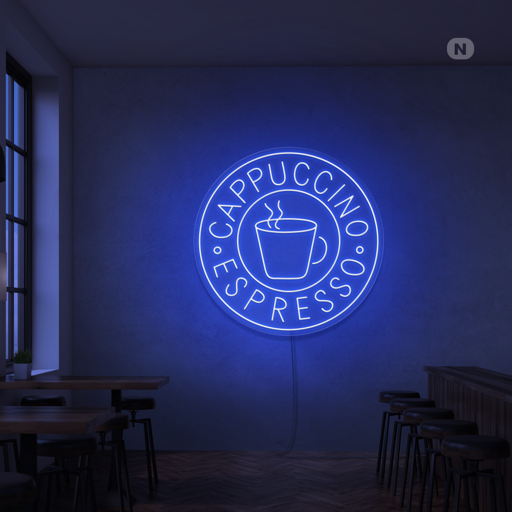 Neonskilt Cappucino espresso