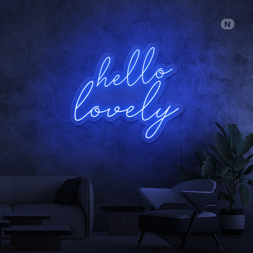 Neonskilt Hello Lovely