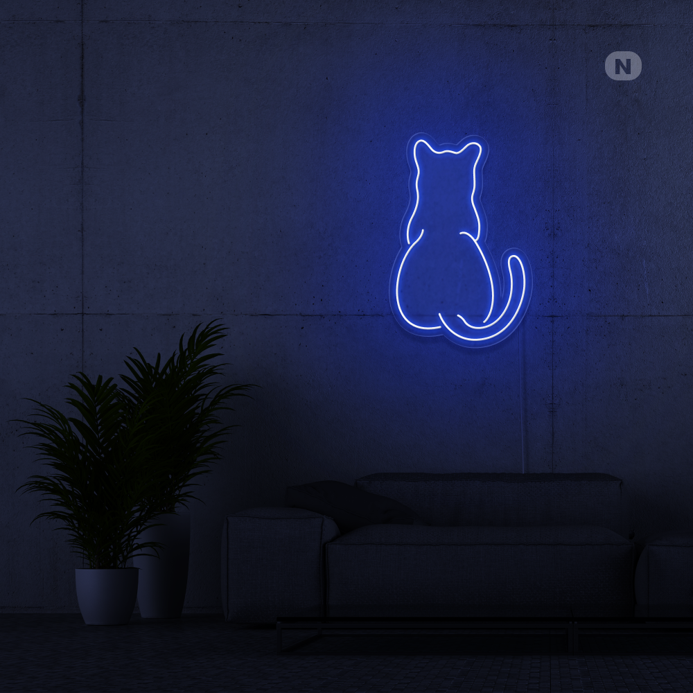 Neonskilt Katt