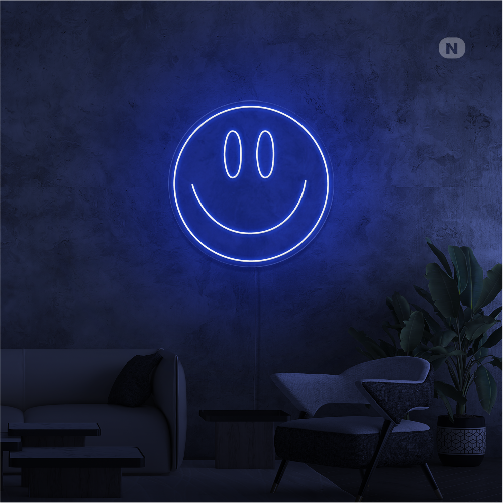 Neonskilt Smilende ansikt