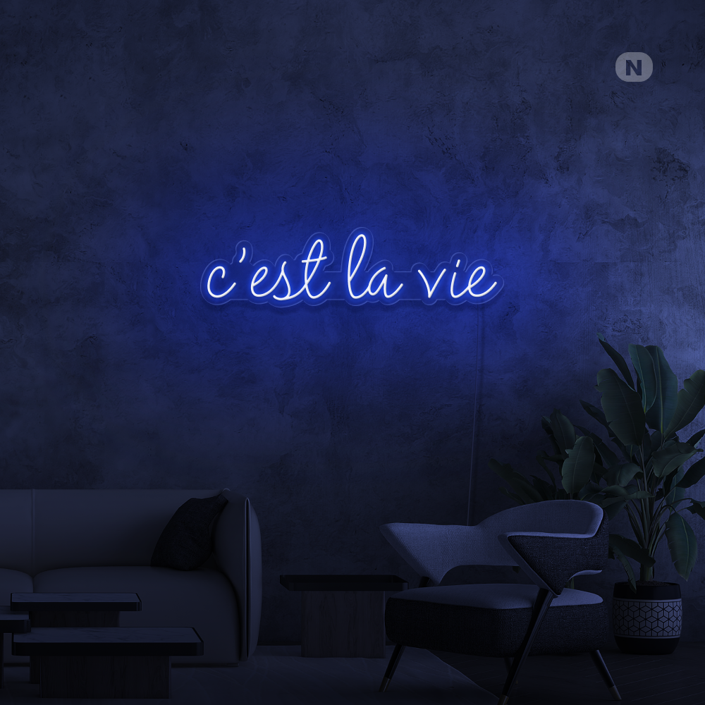 Neonskilt cestlavie