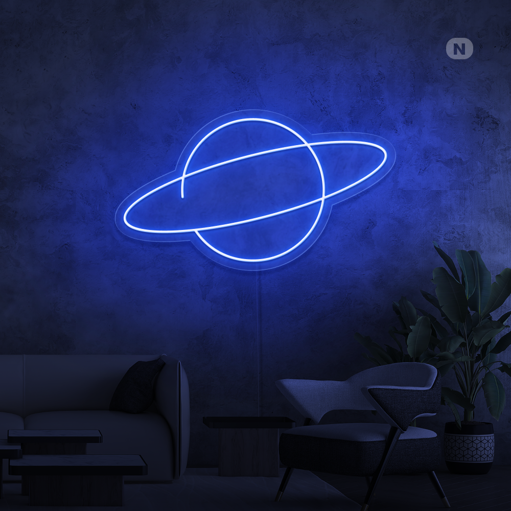 Neonskilt Planeten