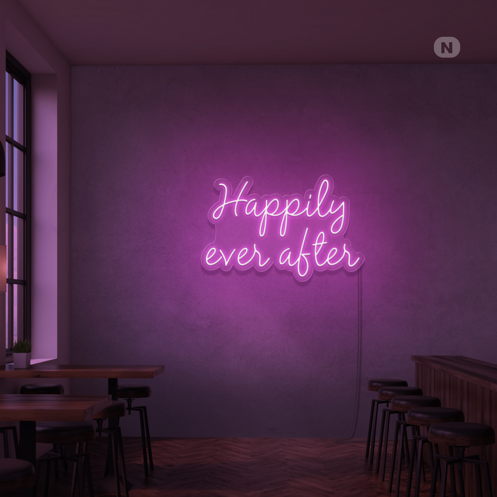 Neonskilt Happily ever after