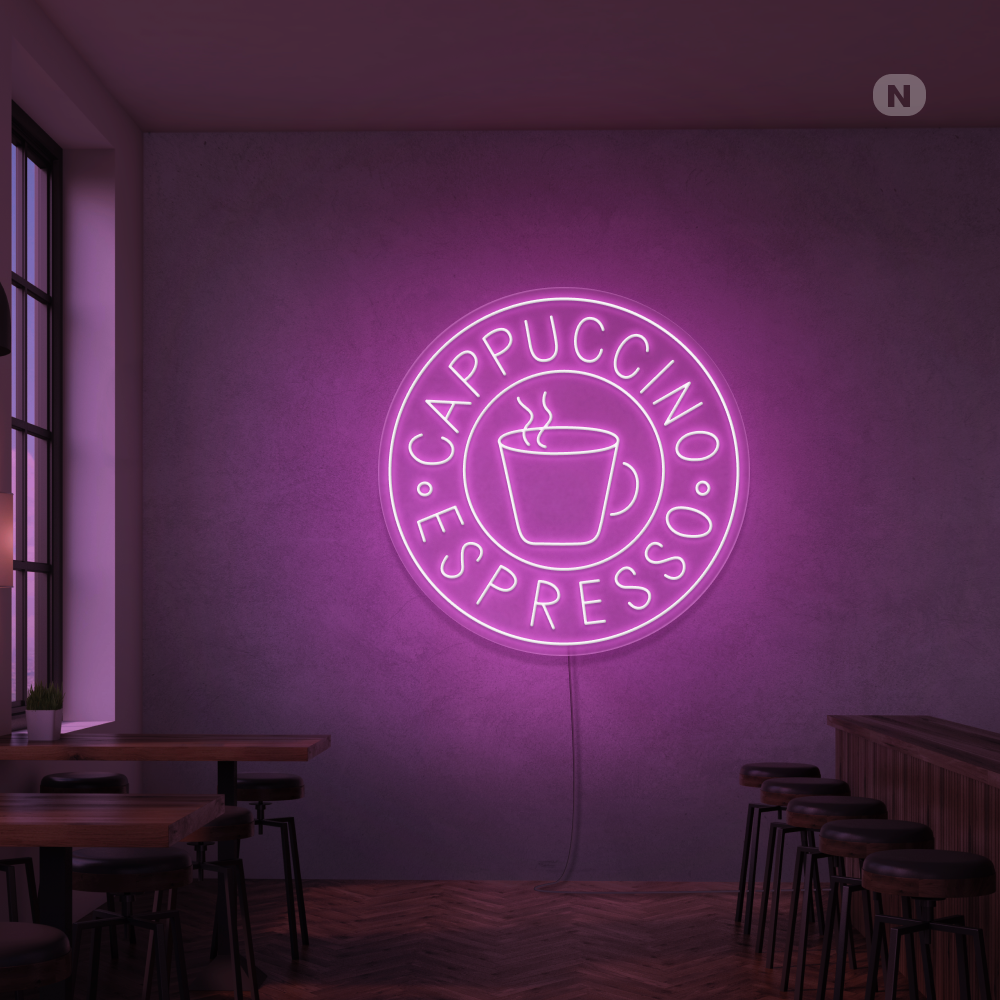 Neonskilt Cappucino espresso