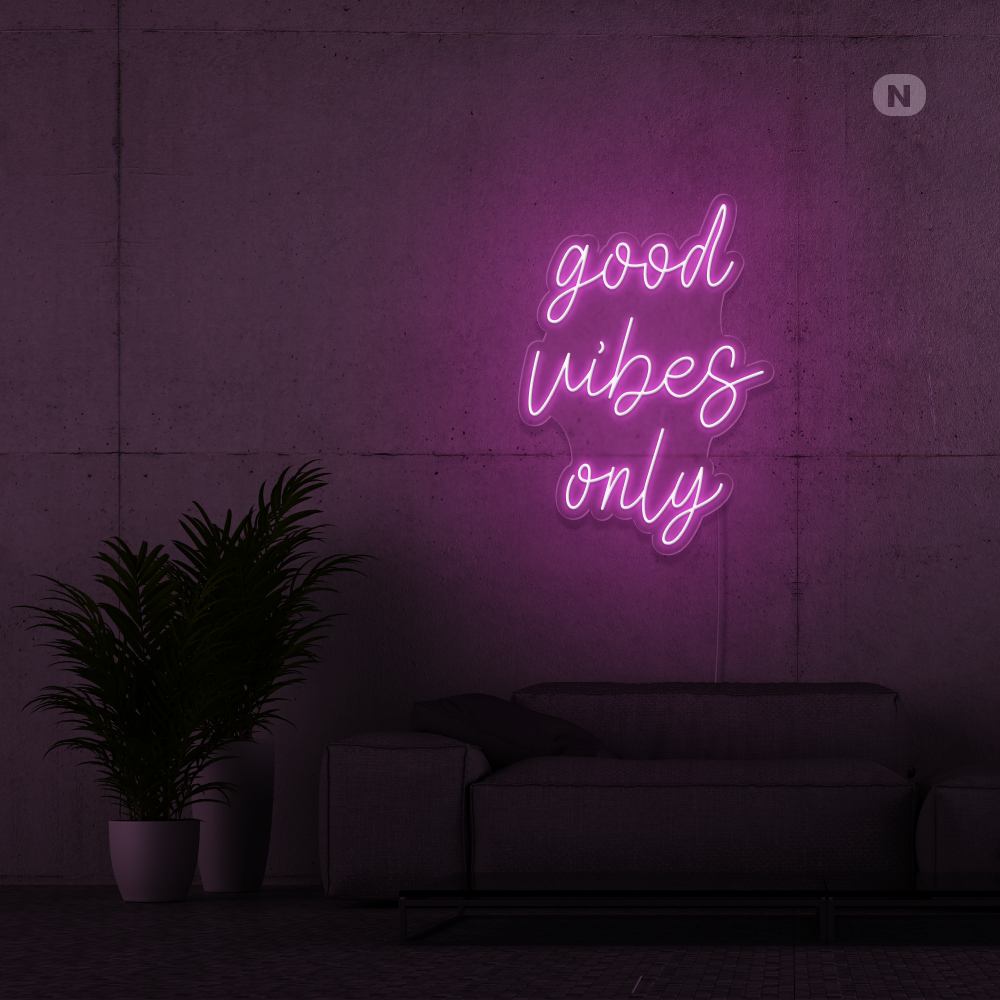 Neonskilt Good Vibes Only
