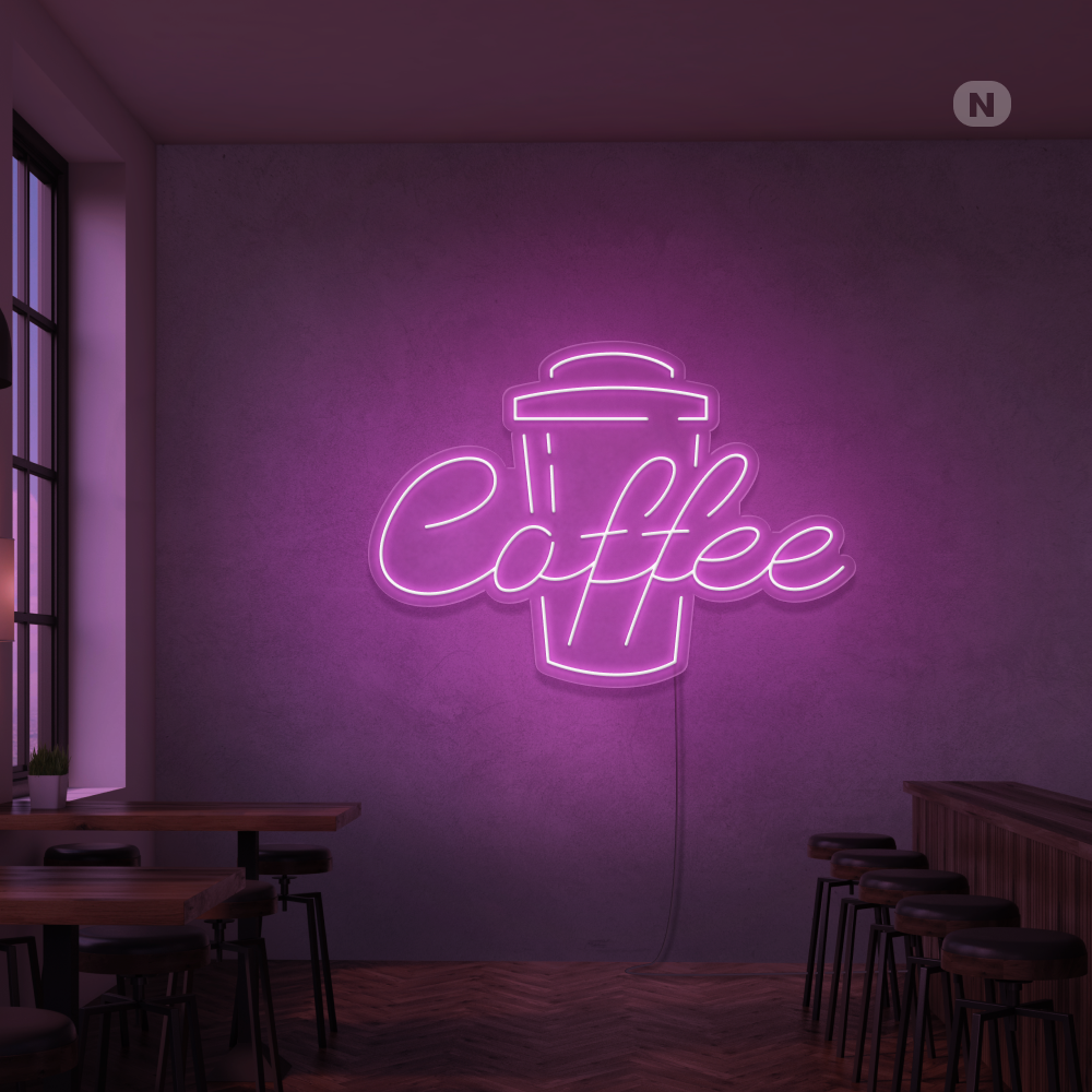 Neonskilt Kaffe