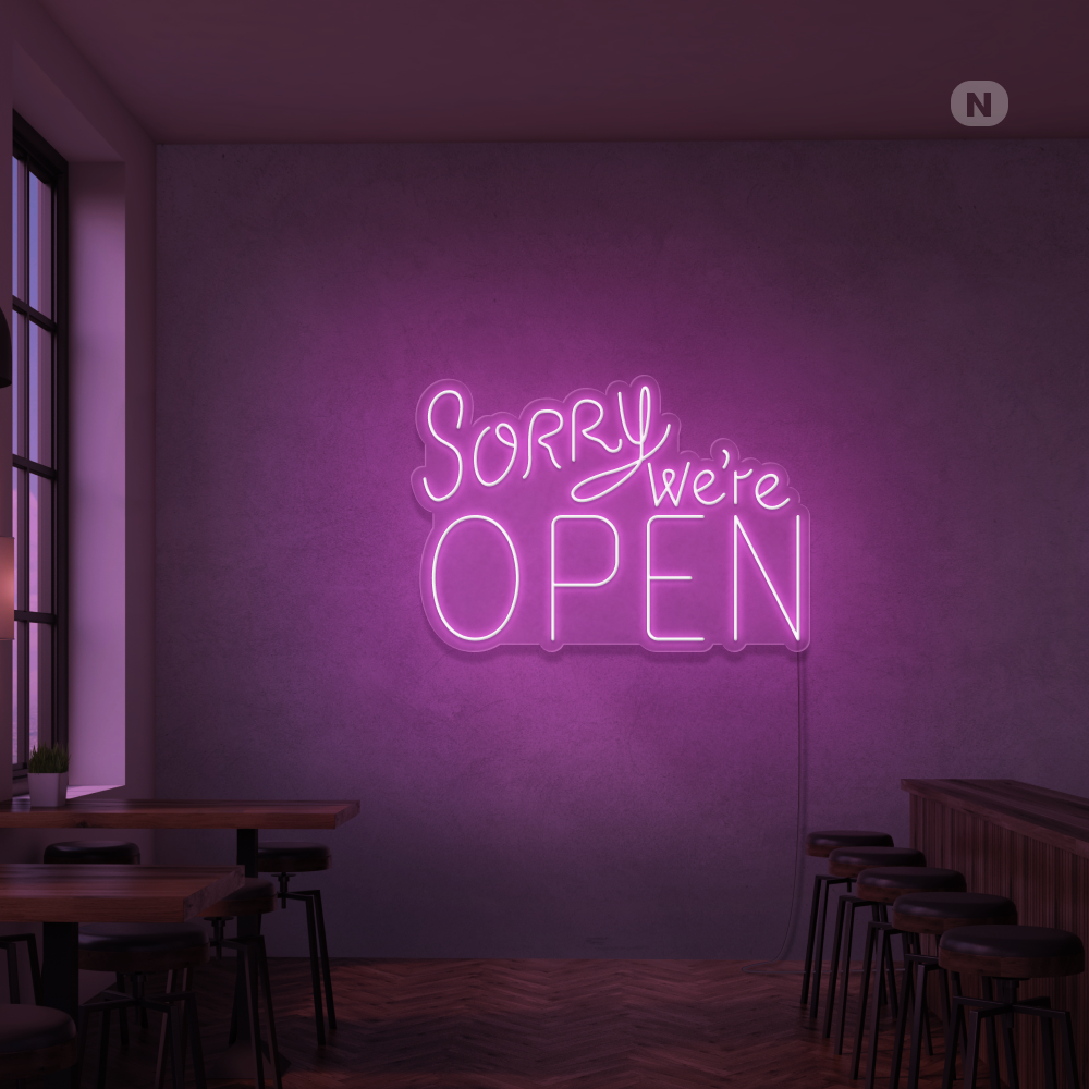 Neonskilt Open