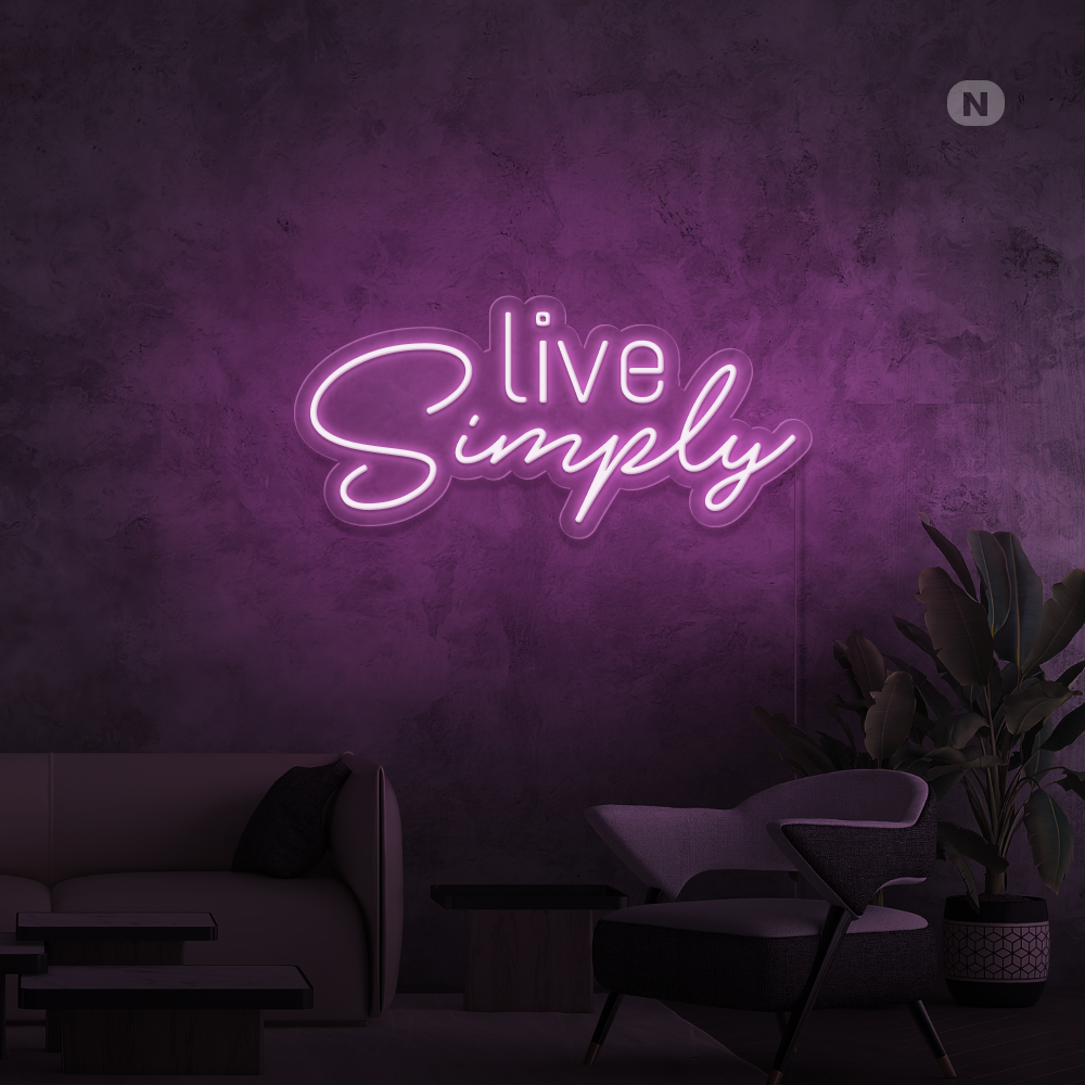 Neonskilt Live Simply