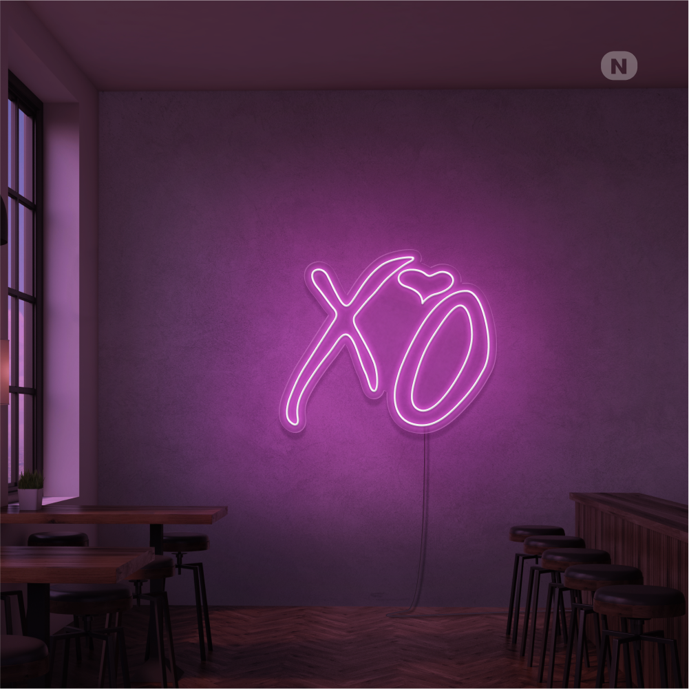 Neonskilt XO