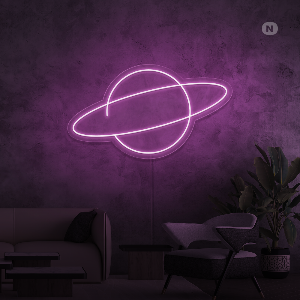 Neonskilt Planeten