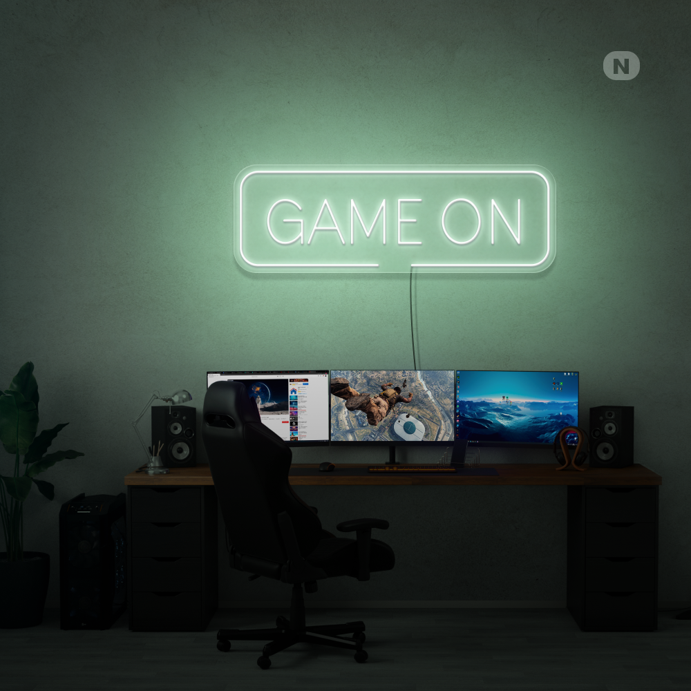 Neonskilt Game On