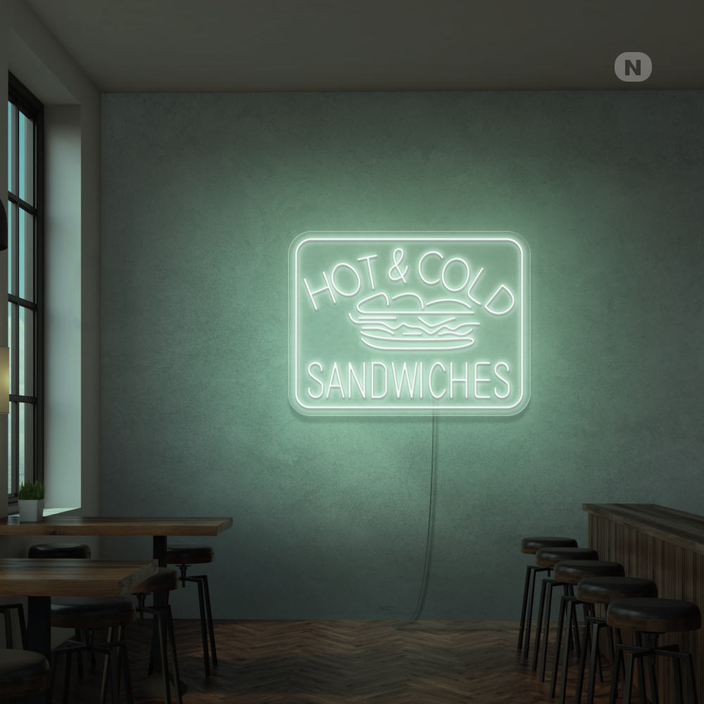 Neonskilt Hot & Cold Sandwiches