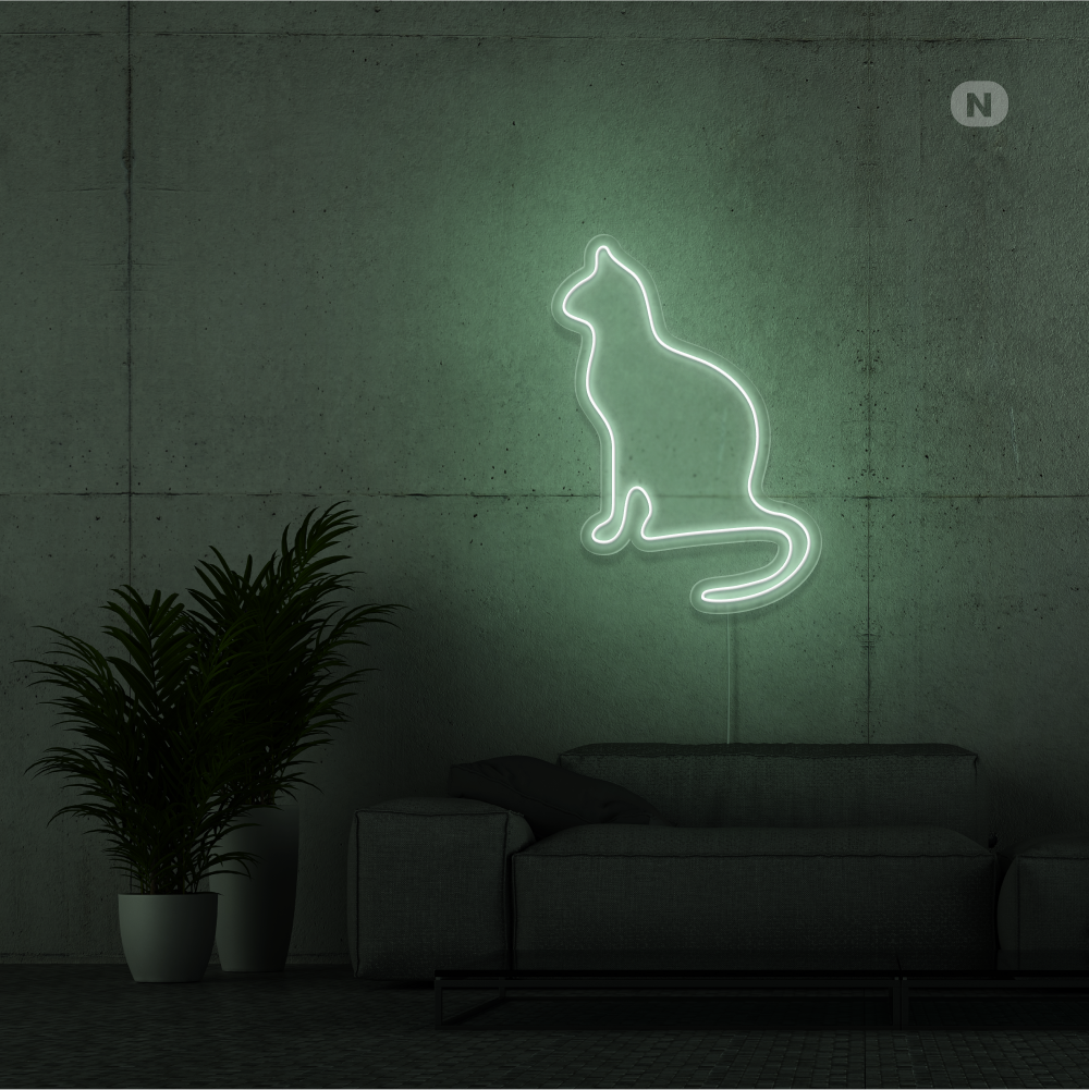 Neonskilt Katt