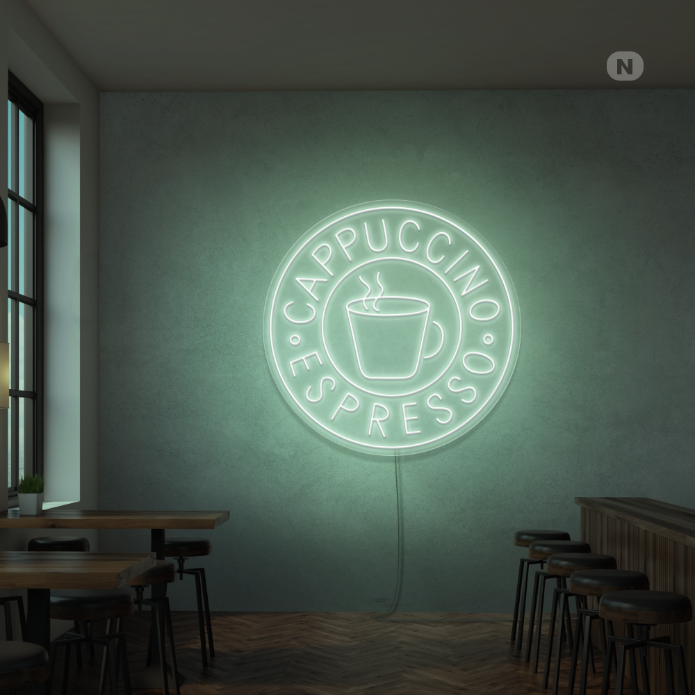 Neonskilt Cappucino espresso